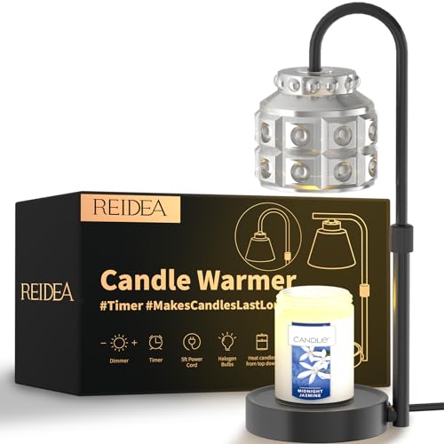 REIDEA U style Bubble Candle Warmer Lamp (Obsidian Black)