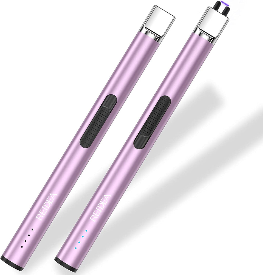 REIDEA S4 Pro Electronic Candle Lighters, 2 Pack, Purple