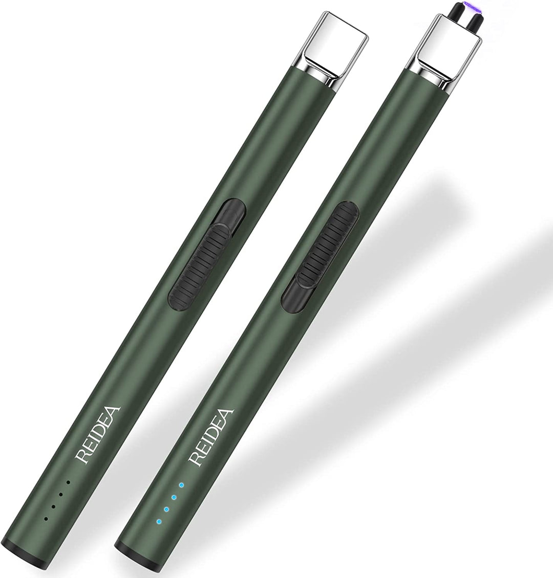 REIDEA S4 Pro Electronic Candle Lighters, 2 Pack, Pine Green